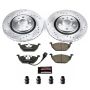 PowerStop K839 Z23 Daily Driver Carbon-Fiber Ceramic Brake Pad and Drilled & Slotted Rotor Kit