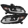 SPYDER 5076519 Projector Headlights - Light Bar DRL - Black