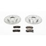 PowerStop K3115 Z23 Daily Driver Carbon-Fiber Ceramic Brake Pad and Drilled & Slotted Rotor Kit