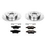 PowerStop K129 Z23 Daily Driver Carbon-Fiber Ceramic Brake Pad and Drilled & Slotted Rotor Kit
