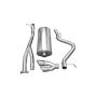 Corsa Performance 14279 3.0in. Cat-Back Single Side Exit with Twin 4.0in. Polished Pro-Series Tips