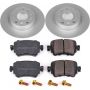 PowerStop CRK7053 Genuine Geomet Coated Rotor and Carbon-Fiber Ceramic Brake Pad Kit