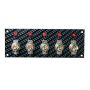 Moroso 74143 Toggle Switch Panel - Dash Mount - 2in x 5.5in - Grey/Black Fiber Design