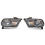 Raxiom 413416 10-12 Ford Mustang Axial Series OEM Style Rep Headlights- Chrome Housing (Clear Lens)