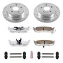 PowerStop K2221-26 Z26 Street Performance Ceramic Brake Pad and Drilled & Slotted Rotor Kit