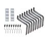 Lund 96-99 Chevy Tahoe EZ Running Board Mounting Bracket Kit - Brite