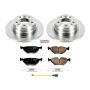 PowerStop KOE7336 OE Stock Replacement Low-Dust Ceramic Brake Pad and Rotor Kit