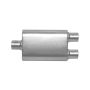 Gibson Performance Exhaust 55182S CFT Superflow Center/Dual Oval Muffler; Stainless
