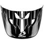 EVS HE21T3P50-VSRWH T3 Pinner Helmet Visor 50-50 - Black/White