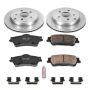 PowerStop K5525 Z23 Daily Driver Carbon-Fiber Ceramic Brake Pad and Drilled & Slotted Rotor Kit