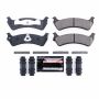 PowerStop Z23-667A PowerStop - Z23 Daily Driver Carbon-Fiber Ceramic Brake Pads with Hardware Kit