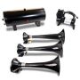 Kleinn Air Horns HK7 Kleinn Triple Black Horn Kit w/150 PSI Waterproof 3.0 gal Air Tank
