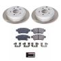 PowerStop SC4604 Semi-Coated Rotor and Low-Dust Ceramic Brake Pad Kit