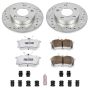 PowerStop K3129-26 Z26 Street Performance Ceramic Brake Pad and Drilled & Slotted Rotor Kit
