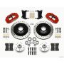 Wilwood 140-12271-DR Narrow Superlite 6R Front Hub & 1PC Rtr Kit 12.88in Dril -Red 67-69 Camaro 64-72 Nova