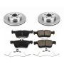 PowerStop KOE7723 OE Stock Replacement Low-Dust Ceramic Brake Pad and Rotor Kit