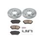 PowerStop KOE5437 OE Stock Replacement Low-Dust Ceramic Brake Pad and Rotor Kit