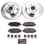 PowerStop K7942 Z23 Daily Driver Carbon-Fiber Ceramic Brake Pad and Drilled & Slotted Rotor Kit