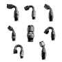 FRAGOLA FRG686010-BL Hose Fitting #10 60 Deg PTFE Black