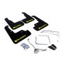 Rally Armor MF32-UR-BLK/CGN-X Black Mud Flap/Altered Font Green Logo
