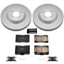 PowerStop CRK4606 Genuine Geomet Coated Rotor and Low-Dust Ceramic Brake Pad Kit