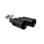 Corsa Performance 14051GNM Single (Qty 2) 5.0in. Straight Cut Gunmetal PVD Tip Kit (Clamps Included)