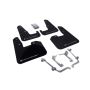 Rally Armor V2 08-11 STI (hatch only) / 11 WRX (hatch only) UR Black Mud Flap w/ Silver Logo