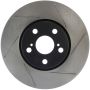 Stoptech 126.44160SL Power Slot 08-09 Scion xD / 09 Pontiac Vibe Slotted Left Front Rotor
