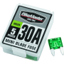 BikeMaster 152448 5Piece 30A Replacement Mini Blade Fuse