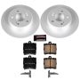 PowerStop CRK368 Genuine Geomet Coated Rotor and Carbon-Fiber Ceramic Brake Pad Kit