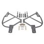 BMR 10-15 5th Gen Camaro Bolt-On Subframe Connectors - Black Hammertone