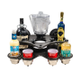 SeaSucker MC5348B Double Decker Party Barge Portable Bar - Black