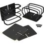 Kentrol 76-06 JEEP CJ/Wrangler YJ/TJ Taillight Guard Pair - Powdercoat Black
