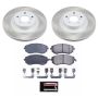 PowerStop SC2373 Semi-Coated Rotor and Low-Dust Ceramic Brake Pad Kit