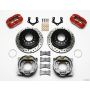Wilwood 140-11395-DR Dynapro Low-Profile 11.00in P-Brake Kit Drill-Red Mopar/Dana 2.36in Off w/Snap Ring Brng