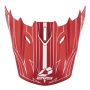 EVS H16T5P-VSRW T5 Pinner Visor - Red/White