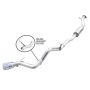 AWE Tuning 3015-22789 2021+ Ford Bronco 0FG Single Rear Exit Exhaust w/Chrome Silver Tip & Bash Guard