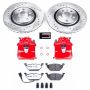 PowerStop KC839-26 Z26 Street Performance Ceramic Brake Pad, Drilled Slotted Rotor, and Caliper Kit