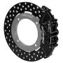 Wilwood 140-16627-D 19-22 Honda Talon 1000 Black 4-Piston Rear Kit 11.25in - Drilled Rotors