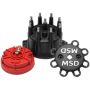 MSD IGNITION MSD84317 Distributor Cap & Rotor Kit Small Diameter Black