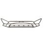 LP Aventure FLP-CTA-15-GUARD-B-B 13-17 Subaru Crosstrek Big Bumper Guard - Bare