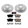PowerStop K5859 Z23 Daily Driver Carbon-Fiber Ceramic Brake Pad and Drilled & Slotted Rotor Kit