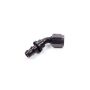AEROQUIP AERFBL1522 #6 45 Degree Socketless Black