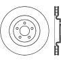 StopTech Power Slot Cryo 07-08 Ford Mustang Shelby Front Left Slotted Rotor