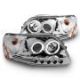 Raxiom T542860 97-03 Ford F-150 LED Halo Projector Headlights- Chrome Housing (Clear Lens)