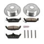 PowerStop K2192 Z23 Daily Driver Carbon-Fiber Ceramic Brake Pad and Drilled & Slotted Rotor Kit