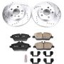 PowerStop K7977 Z23 Daily Driver Carbon-Fiber Ceramic Brake Pad and Drilled & Slotted Rotor Kit