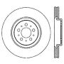 StopTech 04-07 Volvo S60 / 04 -07 Volvo S70 Cyro Sport Slotted Front Left Rotor