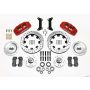 Wilwood 140-12837-DR Dynapro 6 Front Hub Kit 12.19in Drilled Red 79-87 GM G Body