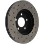 StopTech 03-09 Lincoln Town Car / 03-09 Mercury Grand Marquis Front Right Slotted & Drilled Rotor
